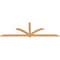 Ekena Millwork Redmond Smooth Timber Gable Bracket, Western Red Cedar, 96"W x 32"H x 1 1/2"D x 3 1/2"F, 8/12 Pitch GBW096X32X0204RED00SWR - alternate 2